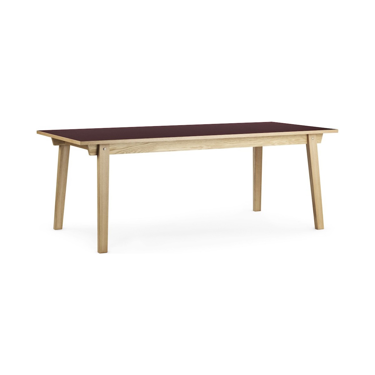 Burgundy - 90x200cm - rectangular dining Slice table
