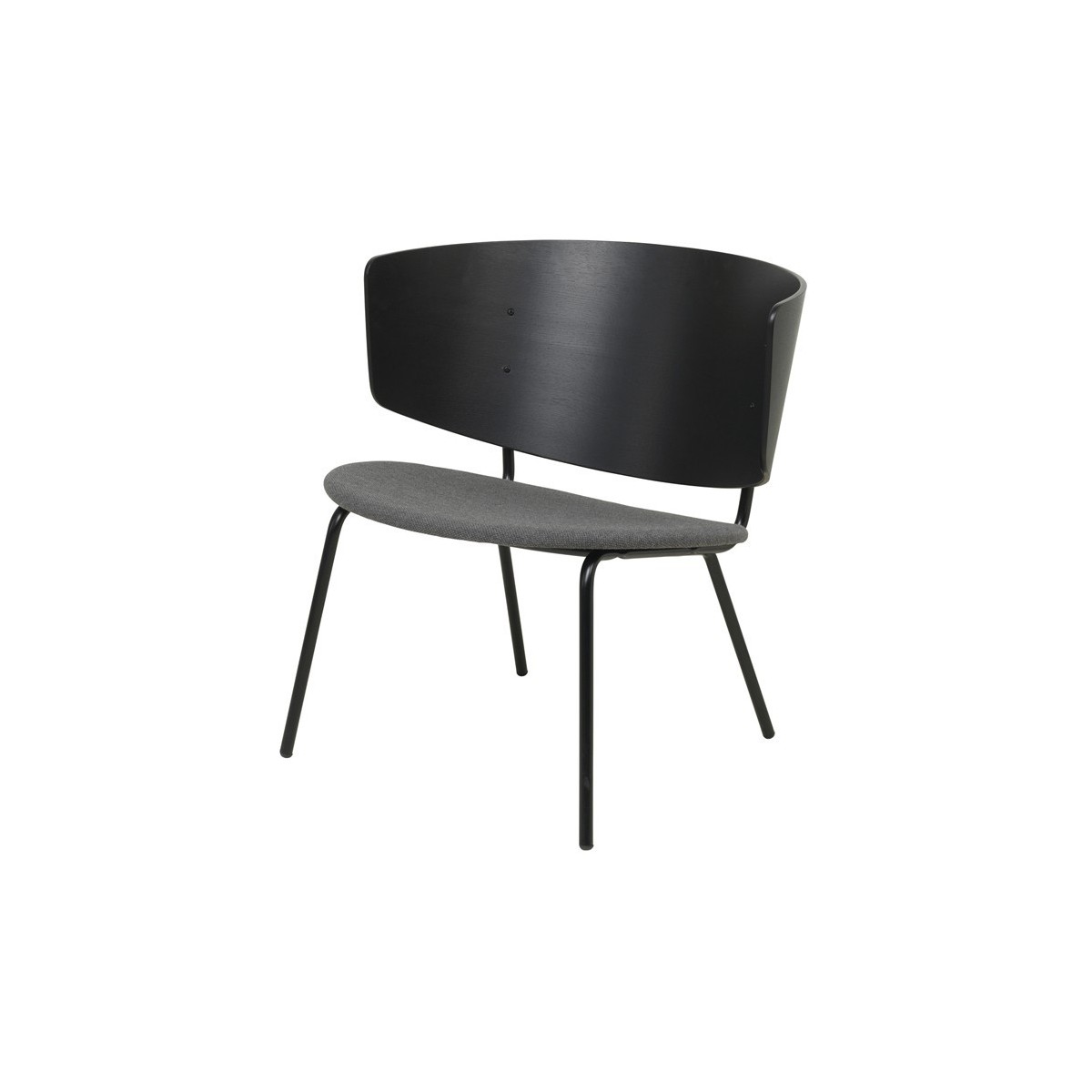black / dark grey Fiord - Herman lounge chair
