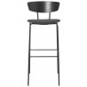 H76cm - black / dark grey - Herman bar stool upholstered