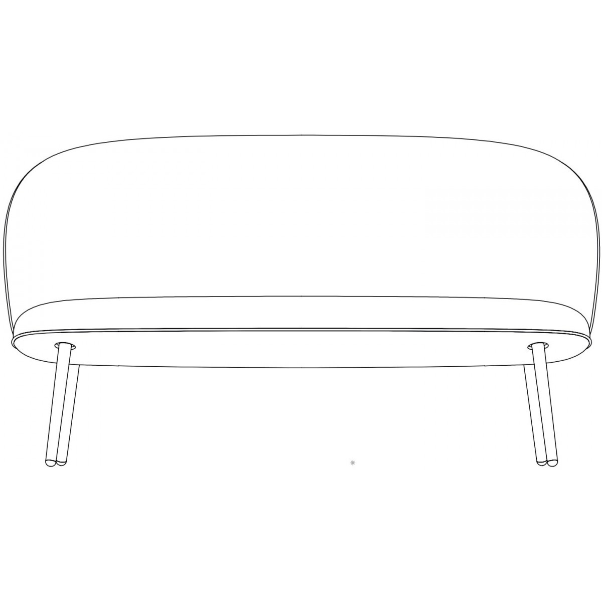 Ace sofa – metal legs