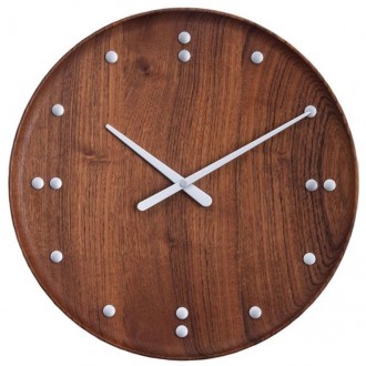 Ø35cm – FJ Clock – Teak