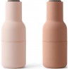 nuances de nude / couvercle noyer - lot de 2 moulins Bottle Grinders
