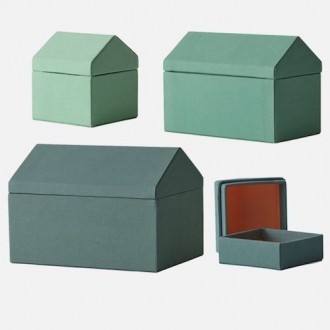 green - 4 x Traditional Houses boxes