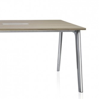 KS410 oak, polished alu - Pluralis Table