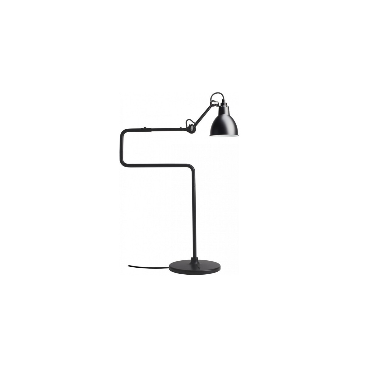 black / round black - Gras 317 - table lamp