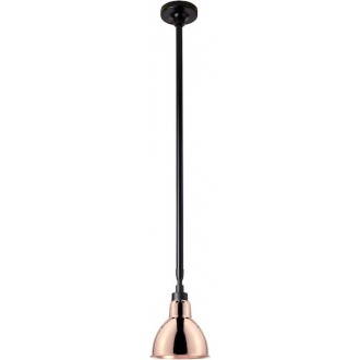 black / round copper - Gras 300 - ceiling lamp