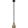 black / round brass - Gras 300 - ceiling lamp