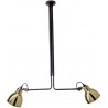 black / round brass - Gras 314 - ceiling lamp (BL-BRASS)