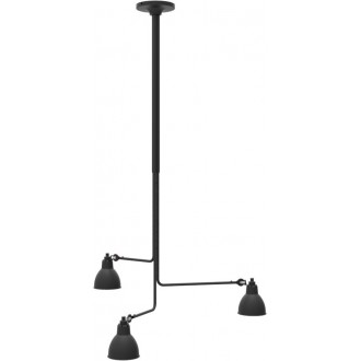 black / round black - Gras 315 - ceiling lamp (BL-BL)