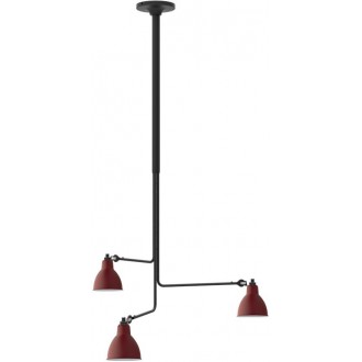 black / round red - Gras 315 - ceiling lamp (BL-RED)