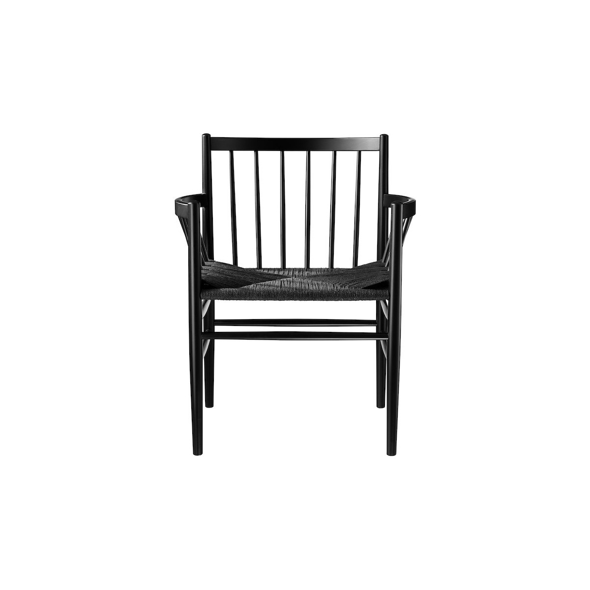 cordage noir / hêtre noir - chaise J81