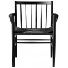 black paper cord / black beech - J81 chair