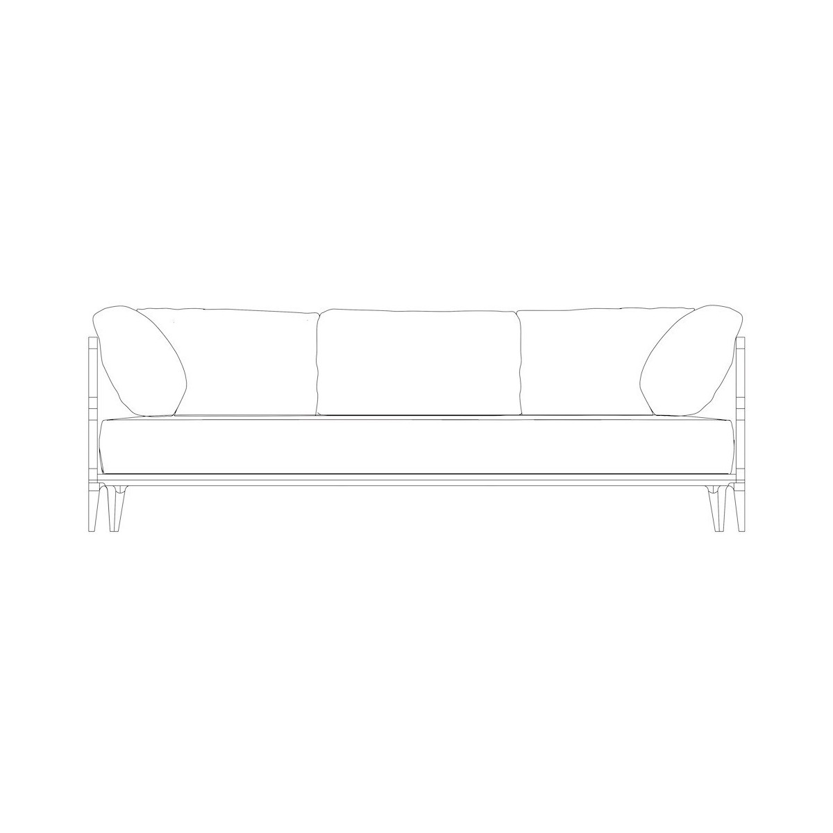 W230cm sofa - Promenade