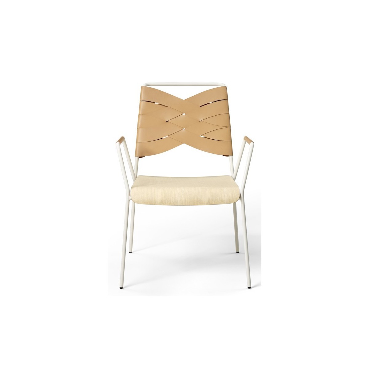 white/ash/natural - Torso lounge chair