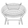 Circle chair chêne - PP130