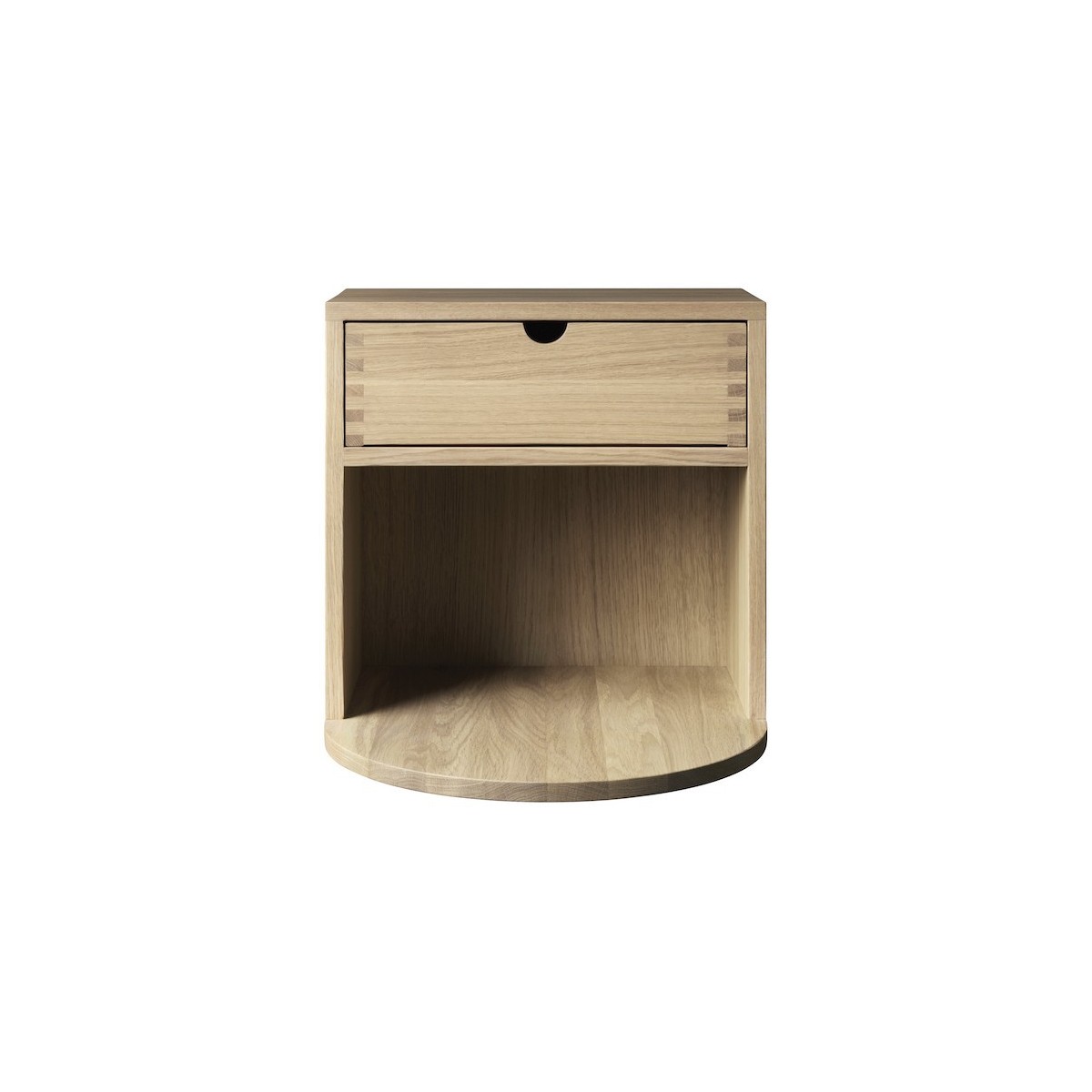 SOLD OUT natural lacquered oak - Radius nightstand