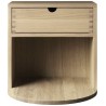 SOLD OUT natural lacquered oak - Radius nightstand