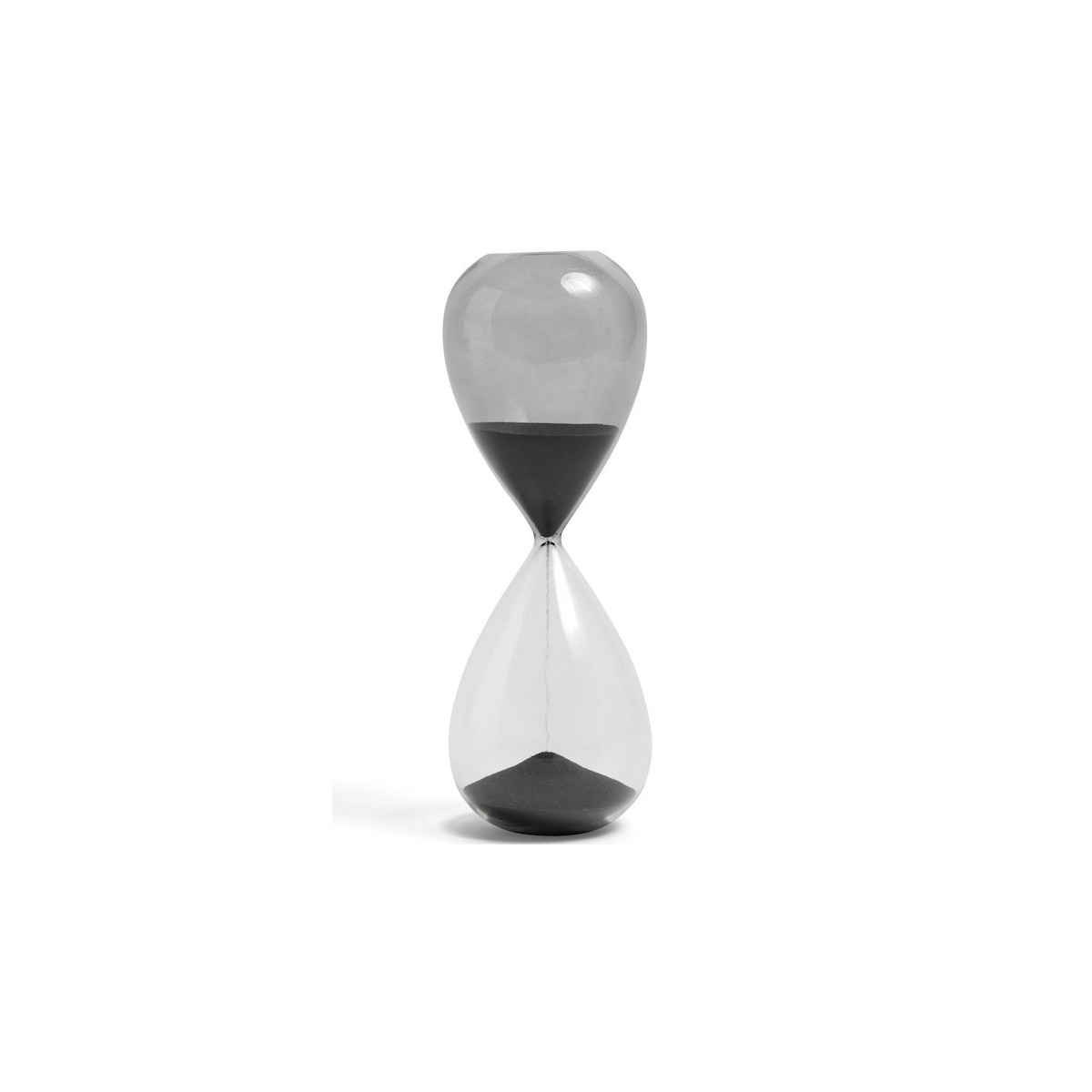 Ø7,5 x H19,5 cm - black - Time Hourglass