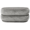 concrete 17 - faded velvet - medium oval Pouf