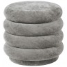 concrete 17 - faded velvet - small round Pouf