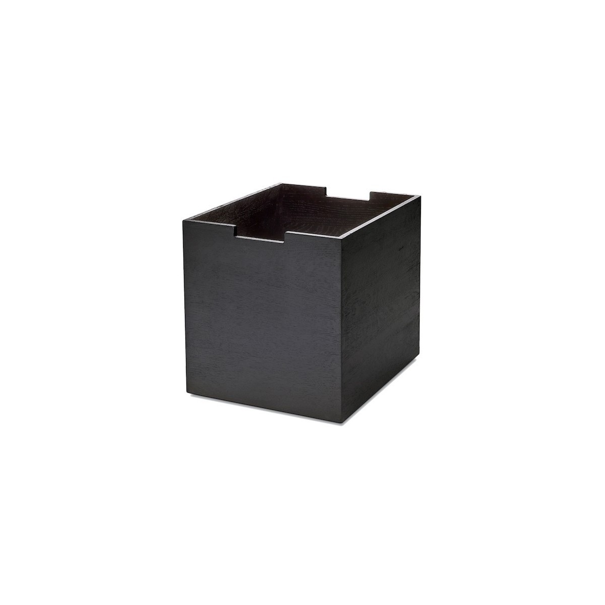 black lacquered oak - Cutter box, high