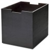 black lacquered oak - Cutter box, high