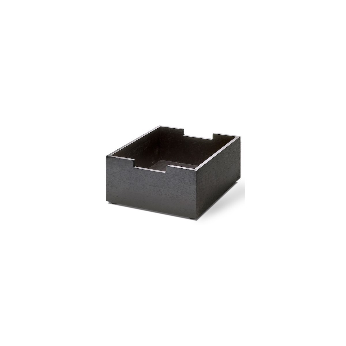 black lacquered oak - Cutter box, low