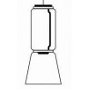 1 cylindre bas + cone - suspension - Noctambule
