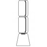 2 low cylinder + cone - pendant - Noctambule