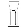 1 cylindre haut + cone - lampadaire - Noctambule