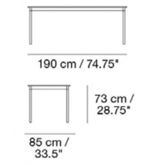 190 x 85 cm - table Base