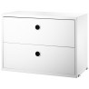 Chest 2 drawers - white - W58xD30xH42 cm