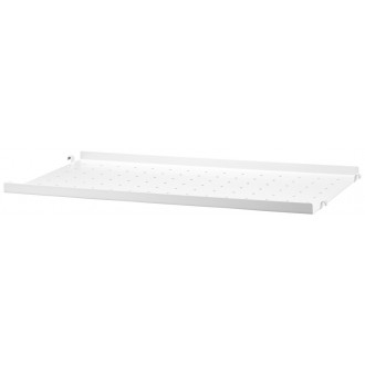 58x30cm - metal shelf, low edge - white