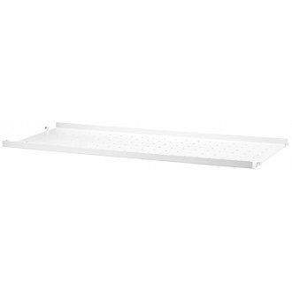 78x30cm - metal shelf, low edge - white