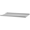 58x30cm - metal shelf, low edge - grey