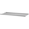 78x30cm - metal shelf, low edge - grey