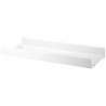 78x30cm - metal shelf, high edge - white