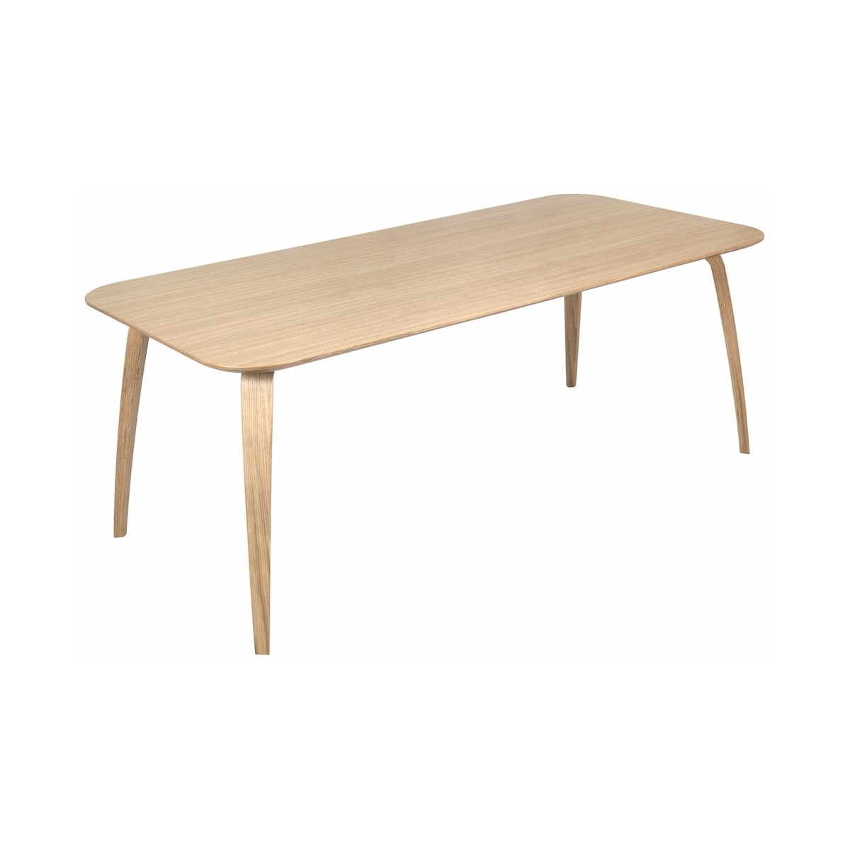 100x200cm - oak - rectangular Gubi dining table