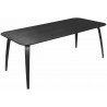90x180cm - frêne teinté noir - table de repas Gubi rectangulaire