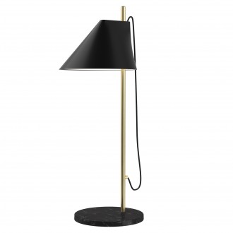 black / brass / marble - table lamp - Yuh