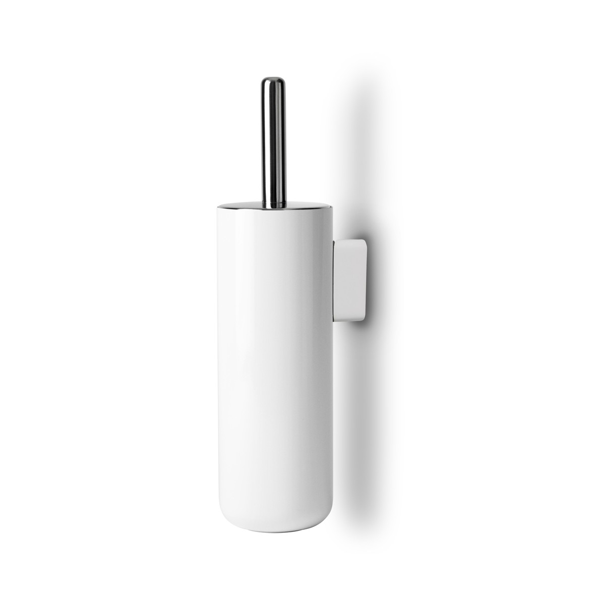 Norm - White toilet brush, wall