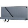 Folded shelf - bleu-gris - L51 x P6,9 x H22 cm