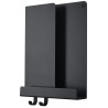 Folded shelf - L29,5 x D8 x H40 cm - black