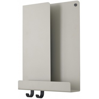 Folded shelf - L29,5 x D8 x H40 cm - grey