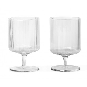 2 wine glasses – clear – Ripple