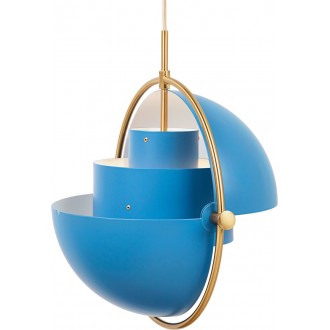 brass/Nordic blue matt - Multi-Lite pendant Ø36 cm (lampshade 32cm)*
