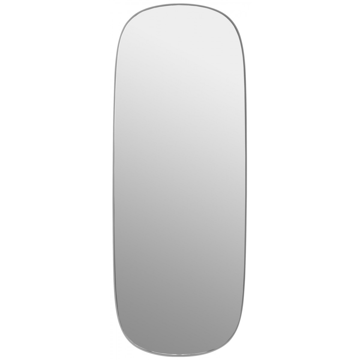 Grey / clear, Large - Framed Mirror