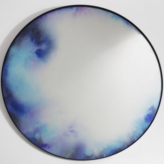 extra-large miroir Francis - bleu & violet
