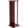 Place Pedestal - glossy red brown