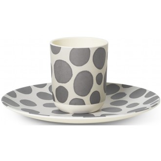 SOLD OUT - Safari Bamboo - plate and cup set giraffe